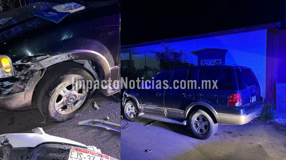 Choca contra camioneta estacionada, se da a la fuga, pero deja defensa ...