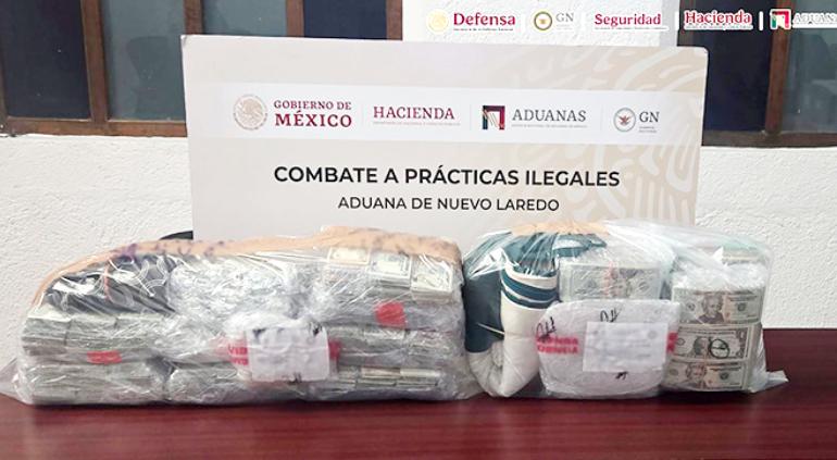 Querían pasar U$769 mil por Nuevo Laredo; los detectaron por rayos X
